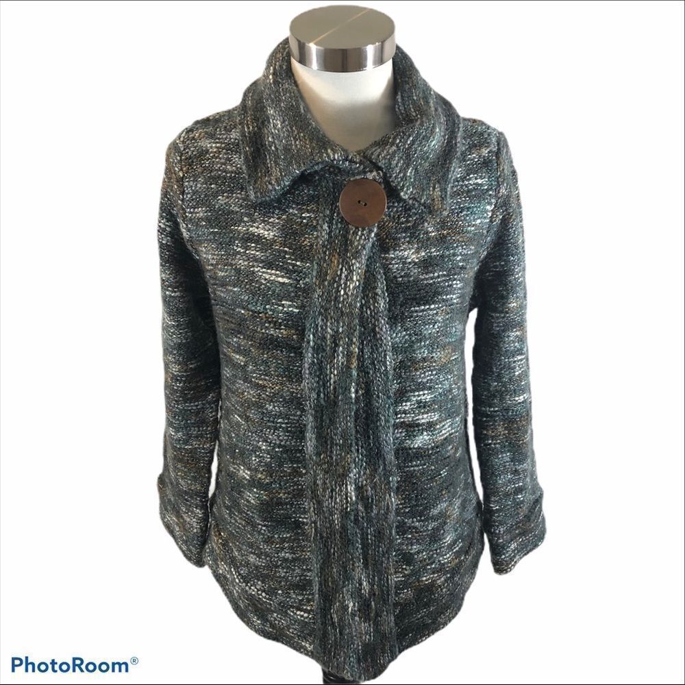 Anthro Curio Brand Open Front Sweater Medium